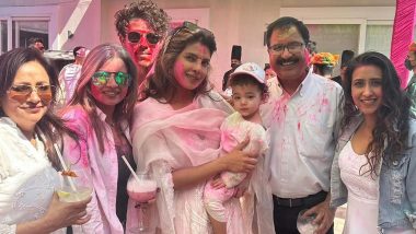 Priyanka Chopra, Nick Jonas and Baby Malti Marie’s Holi Celebrations With Family and Friends Are Winning Over the Internet (View Pics & Watch Video)