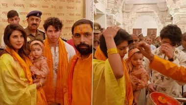 Priyanka Chopra, Nick Jonas and Their Daughter Malti Marie Seek Blessings at Ayodhya’s Ram Janmabhoomi Temple (View Pics)