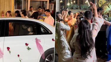 Kriti Kharbanda Receives Grand Griha Pravesh at Husband Pulkit Samrat’s Delhi Home (Watch Video)