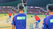‘Khelte Raho Yaar’ Ravi Ashwin Motivates Rishabh Pant As He Bats During Training Session Ahead of RR vs DC IPL 2024 Match (Watch Video)