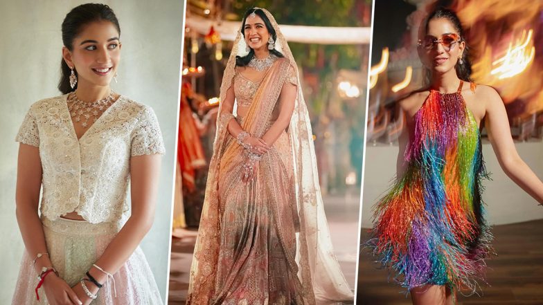 Radhika Merchant All Photos From Pre-Wedding Festivities With Anant Ambani: Decoding Ambani Bahu's Dazzling Outfits and Fashion Choices (View Pics)