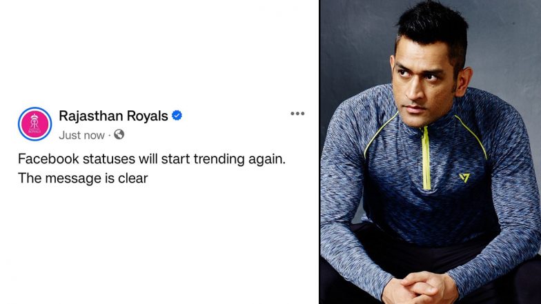 ‘The Message Is Clear…’, Rajasthan Royals React After MS Dhoni’s Facebook Post Goes Viral (View Post)