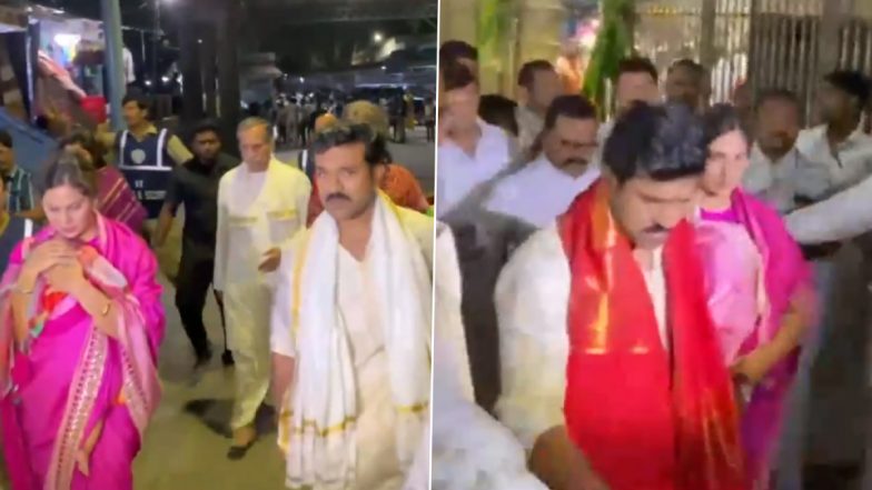 Ram Charan Seeks Blessings at Tirupati Balaji Temple on His Birthday! Actor Spotted With Family at the Divine Place (Watch Video)