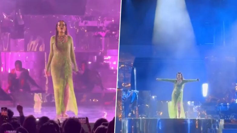 Rihanna Rocks at Anant Ambani–Radhika Merchant’s Pre-Wedding Celebrations; From ‘B*tch Better Have My Money’ To ‘Pour It Up’, Videos of Singer’s Epic Performances Go Viral – WATCH