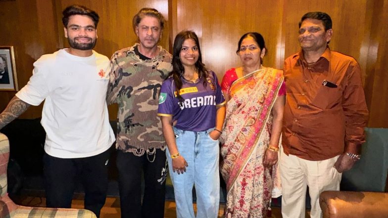 'The Ones Who Make...' Rinku Singh Shares Heartwarming Picture of Shah Rukh Khan With His Family After KKR vs SRH IPL 2024 Match (See Post)