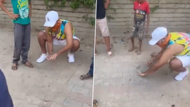 Rishabh Pant Plays 'Kanche-Goli' With Kids In His Neighbourhood Ahead of Joining Delhi Capitals Camp For IPL 2024 (Watch Video)