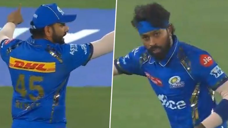 Rohit Sharma MI Captain? Star Batsman Spotted Settling Fields For Hardik Pandya During SRH vs MI IPL 2024 Match, Video Goes Viral!