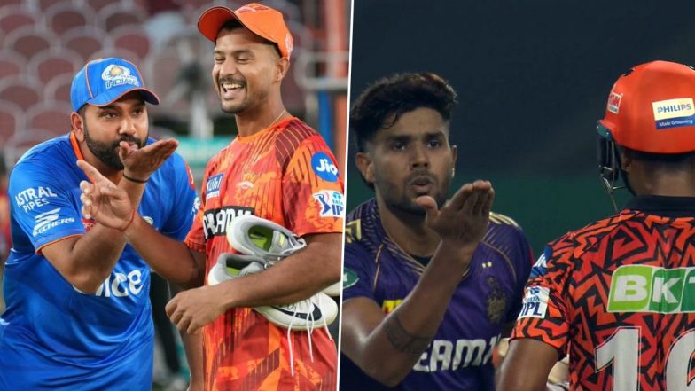 Fans React After Rohit Sharma Imitates Harshit Rana's 'Flying Kiss' Send-off to Mayank Agarwal Ahead of SRH vs MI IPL 2024 Match