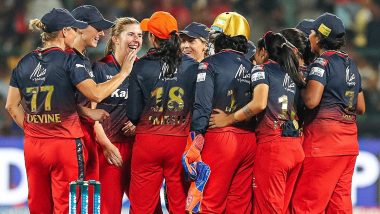 Gujarat Giants vs Royal Challengers Bangalore, WPL 2024 Free Live Streaming Online: Watch TV Telecast of GG-W vs RCB-W Women’s Premier League T20 Cricket Match on Sports18 and JioCinema Online