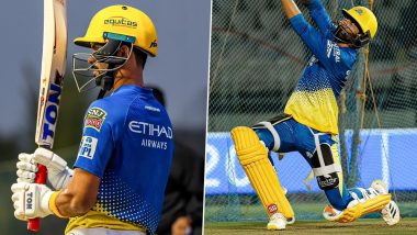 Ruturaj Gaikwad, Ravindra Jadeja and Other CSK Players Spotted Sweating Out in Nets Ahead of Their IPL 2024 Clash Against DC (View Pics)
