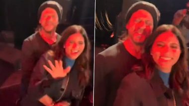 Shah Rukh Khan Dances His Heart Out With Daughter Suhana Khan on ‘Chammak Challo’ at Anant Ambani–Radhika Merchant’s Pre-Wedding Celebrations (Watch Video)