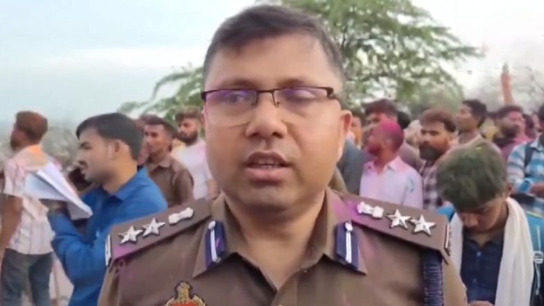 Stampede in Mathura: SSP Shailesh Kumar Pandey Dismisses Rumours About Stampede During Laddu Maar Holi Celebrations, Says 'Rumours Are Being Spread' (Watch Video)