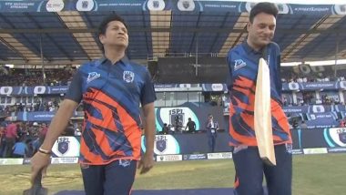 Sachin Tendulkar Wins Hearts! Master Blaster Invites Kashmir Para-Cricketer Amir Hussain Lone and His Family to ISPL T10 2024 Opening Ceremony, Bats With Him in Special Celebrity Match