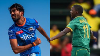 IPL 2024: Mumbai Indians Sign Kwena Maphaka to Replace Injured Dilshan Madushanka; Sandeep Warrier Joins Gujarat Titans As Mohammed Shami’s Replacement