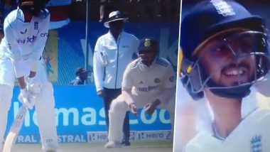 ‘Snow Pe Chalte Hai Upar…’ Stump Mic Catches Sarfaraz Khan’s Funny Comments Towards Shoaib Bashir During IND vs ENG 5th Test 2024 in Dharamshala, Video Goes Viral