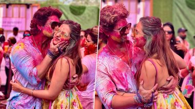 Sargun Mehta and Ravi Dubey Display PDA at a Holi Party; Video and Pics of the Couple Sharing a Sweet Kiss Go Viral