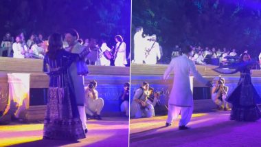 Shah Rukh Khan and Gauri Khan’s Romantic Dance to ‘Main Yahaan Hoon’ Steals the Show at Anant Ambani–Radhika Merchant’s Pre-Wedding Celebrations (Watch Video)