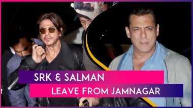 Shah Rukh Khan, Gauri, Aryan And Suhana Khan Leave From Jamnagar Along With AbRam; Salman Khan Poses With Alizeh And Paparazzi At The Airport