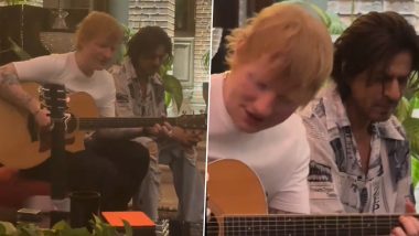 Shah Rukh Khan Jams With Ed Sheeran As Sings His Smash Hit ‘Perfect’ in Inside Video From Mannat