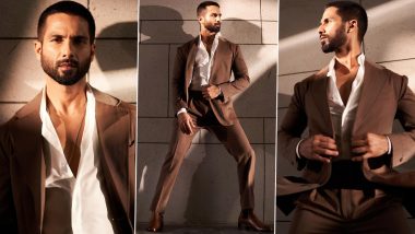 Shahid Kapoor Steps Out in Style for an Event, Ashwatthama - The Saga Continues Actor Looks Suave in a Classic Brown Suit (View Pics)