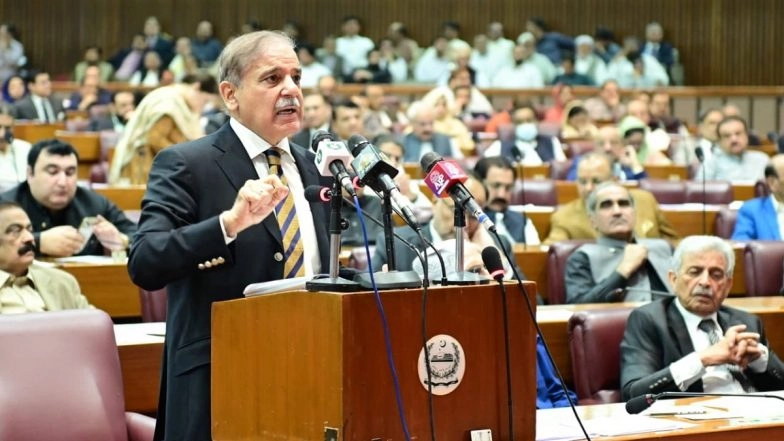 Shehbaz Sharif Becomes Pakistan&rsquo;s Prime Minister for Second Time, Defeats PTI&rsquo;s Omar Ayub Khan With 201 Votes