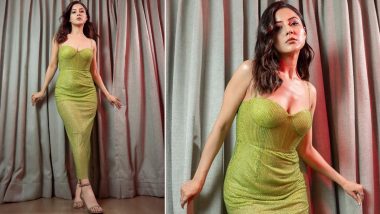 Shehnaaz Gill Stuns in a Strappy Green Corseted Dress, Setting the Bar High for Spring-Summer Fashion Goals (View Pics)