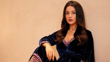 Shehnaaz Gill’s Navy Blue, Gold, and Purple Churidar Set Is a Dazzling Display of Fashion Finesse and Flair (View Pics)