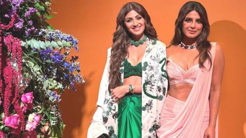 Priyanka Chopra and Shilpa Shetty Kundra Strike a Stylish Pose at Ambani’s Holi Bash; Actresses Set the Glamour Bar High in This Stunning New Pic