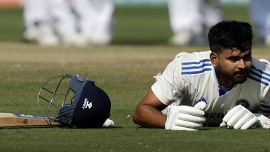 Shreyas Iyer Sits Out of Field for Second Consecutive Day Due to Back Spasm During Mumbai vs Vidarbha Ranji Trophy 2023–24 Final