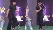 KKR Captain Shreyas Iyer Matches Steps to 'Jhoome Jo Pathaan' Song at Star Sports Event During IPL 2024, Video Goes Viral!