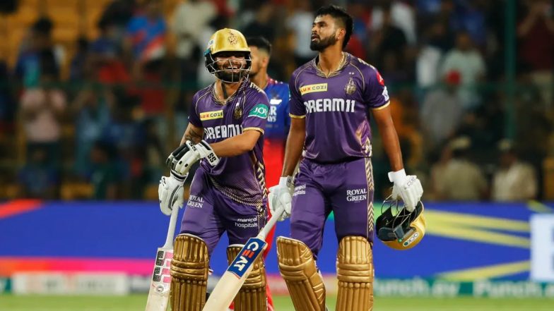 'Friday Night Lights' Kolkata Knight Riders Captain Shreyas Iyer Reacts After Dominant Victory Over Royal Challengers Bengaluru in IPL 2024 (See Post)