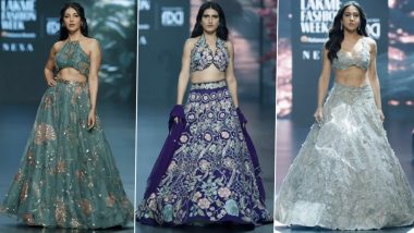 Lakme Fashion Week 2024: Sara Ali Khan, Shruti Haasan, Fatima Sana Shaikh Shine As Showstoppers for Designers Varun Chakkilam, Sakshi Bhati, and Arvind Ampula on Day 4 of the Fashion Week