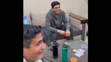 Shubman Gill Spotted Playing Card Game With Family At His Home in Punjab, Video Goes Viral!