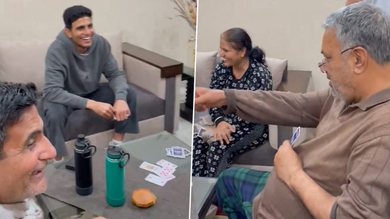 Shubman Gill Plays Cards With His Family in Viral Video, Watch Gujarat Titans Captain Spend Quality Time in Punjab