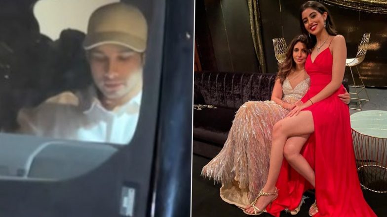 Siddhant Chaturvedi Attends Rumoured Girlfriend Navya Naveli Nanda’s Mom Shweta Bachchan’s 50th Birthday Bash (Watch Video)