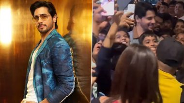 Yodha: Sidharth Malhotra Pays a Surprise Visit to the Theatre; Actor Obliges His Fans With Selfies (Watch Video)