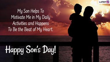 Happy National Sons Day 2024 Wishes & Messages: Beautiful Quotes, Images and HD Wallpapers To Share on the Special Day Dedicated to Wonderful Sons