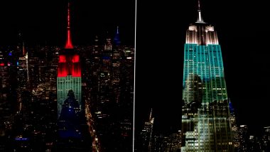 Hayden Christensen Kicks Off Star Wars-Themed Takeover of New York’s Iconic Empire State Building; Watch Videos of the Impressive Light Show