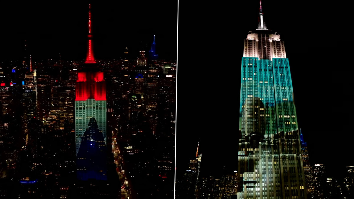 Hayden Christensen Kicks Off Star Wars-Themed Takeover of New York's Iconic Empire  State Building; Watch Videos of the Impressive Light Show