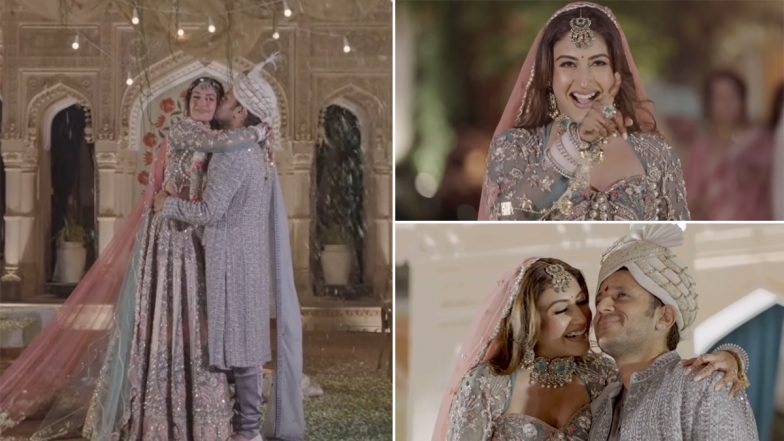 Surbhi Chandna Croons to ‘Kahani Suno’ As She Walks Towards Karan Sharma in Heartwarming Wedding Video