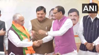 Lok Sabha Elections 2024: In Major Blow to Congress Ahead of General Polls, Former Union Minister Suresh Pachouri Joins BJP in Bhopal (Watch Video)