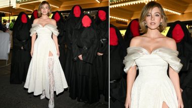 Sydney Sweeney Lights Up the Night in a White Off-Shoulder Dress at the World Premiere of Her Upcoming Horror Film, Immaculate (View Pics and Videos)
