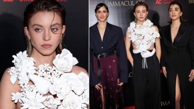 Sydney Sweeney Stuns in Balmain’s 3D Sculpted Flowers Top and Pants at the Premiere of Her Upcoming Film, Immaculate, Creates a Fashion Moment To Remember (View Pics)