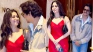 Vijay Varma Lovingly Looks at Girlfriend Tamannaah Bhatia As She Poses for Paps at Manish Malhotra&rsquo;s Bash (Watch Video)