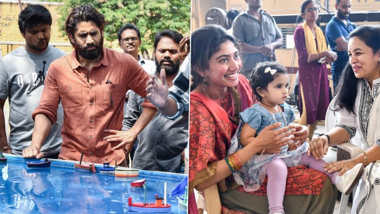 Thandel: Makers Release Naga Chaitanya and Sai Pallavi’s BTS Stills From the Sets of Chandoo Mondeti’s Upcoming Film (View Pics)