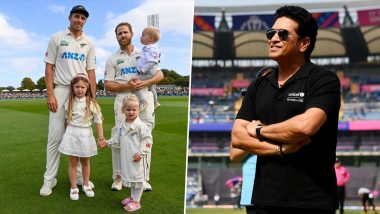 ‘Torchbearers of New Zealand Cricket…’, Sachin Tendulkar Lauds Kane Williamson and Tim Southee As They Play Their 100th Test During NZ vs AUS 2nd Test 2024 (View Post)