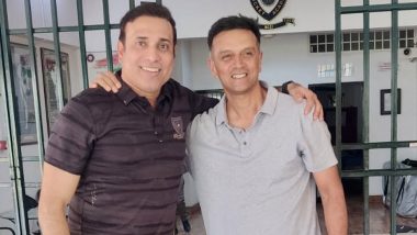 VVS Laxman Meets 'Partner in Crime' Rahul Dravid on 23rd Anniversary of Their Memorable Partnership Against Australia in 2001 Kolkata Test (See Post)