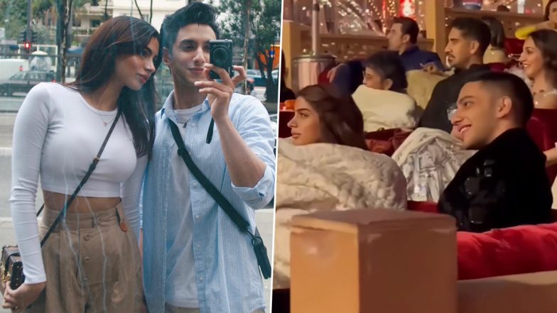 Khushi Kapoor Spotted With Rumoured Boyfriend Vedang Raina at Anant Ambani and Radhika Merchant’s Pre-Wedding Gala (Watch Video)