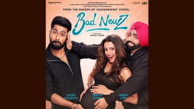 Bad Newz: Makers Unveil New Poster of Vicky Kaushal, Triptii Dimri, and Ammy Virk's Fun Look In Anand Tiwari's Directorial (View Pic)