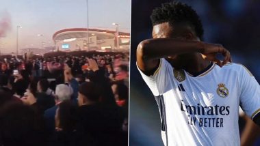 Vinicius Jr Calls on UEFA To Punish Atletico Madrid Supporters for Racially Abusing Him Before UCL 2023–24 Match Against Inter Milan (See Post)